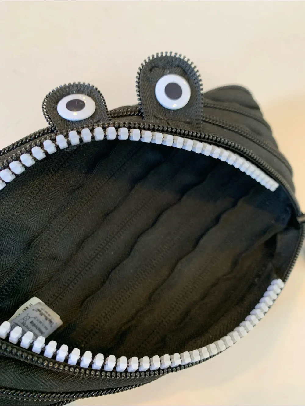 ZIPIT Monster Pencil Case Black Zipper Pouch School Office Makeup Organizer Bag